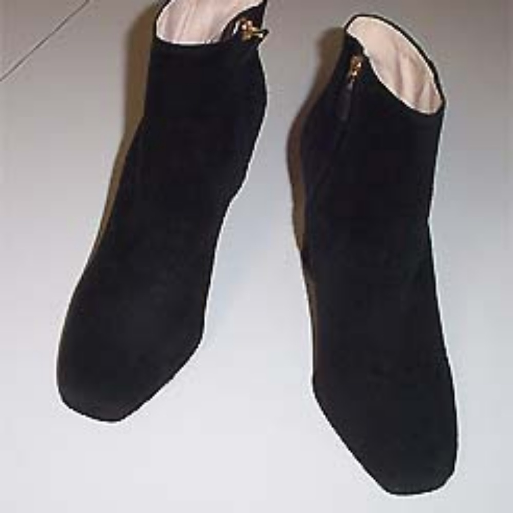 New PRADA Italy suede wedge ankle boots 39.5 - Picture 2 of 8